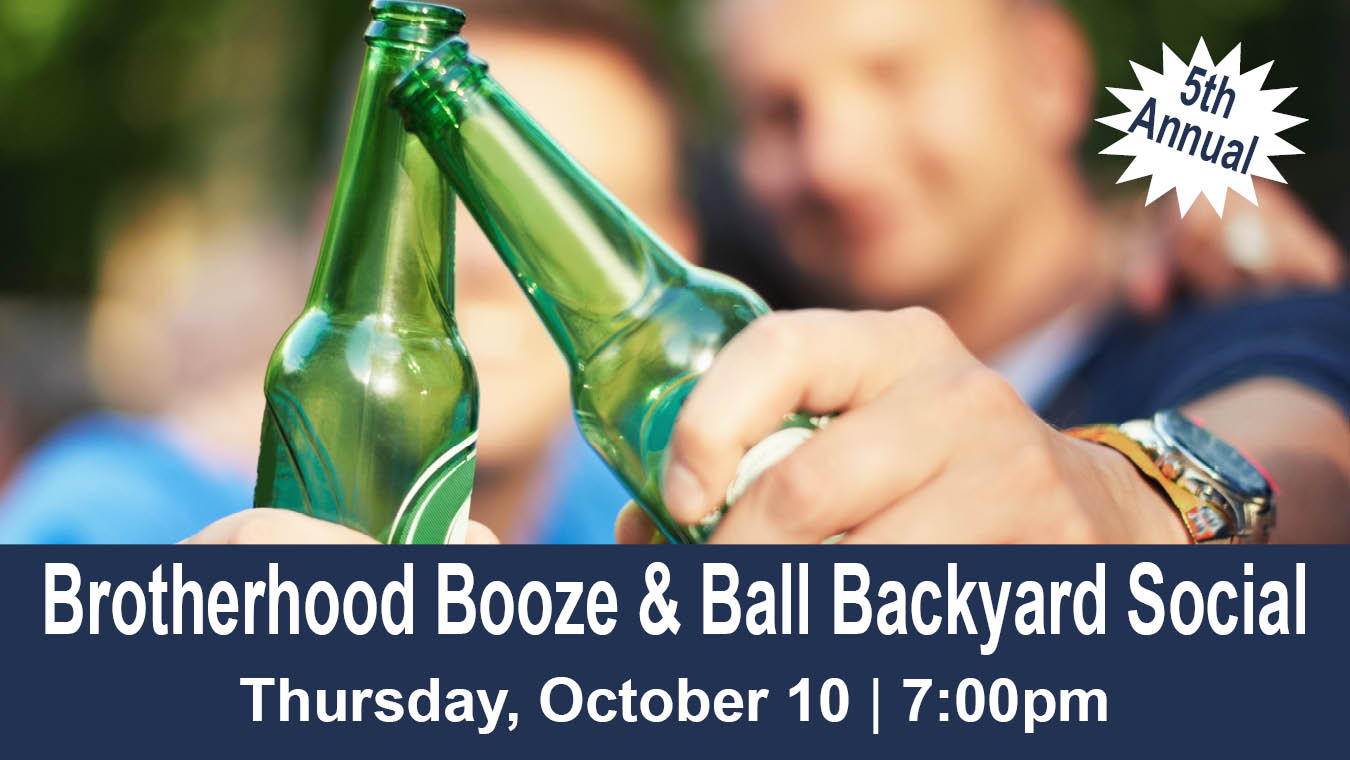Brotherhood Booze & Ball Backyard Social Slide 2024